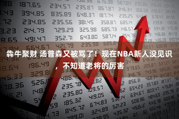 犇牛聚财 汤普森又被骂了！现在NBA新人没见识，不知道老将的厉害