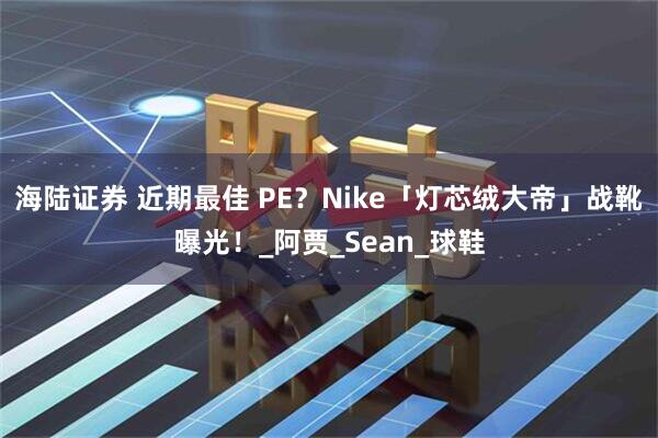 海陆证券 近期最佳 PE？Nike「灯芯绒大帝」战靴曝光！_阿贾_Sean_球鞋